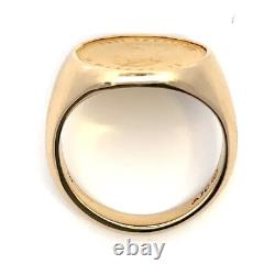 Elizabeth II 1984 Canadian Maple Leaf $5 Gold Coin 14K Gold Ring 9.75 J204