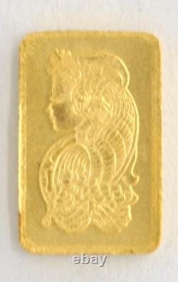 Essayuer Fonduer Suisse Fortuna Design 1 Gram. 999 Fine Pure Gold Bar Ingot