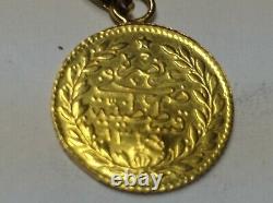 Estate Solid 18k Gold Coin Charm Pendant 1.92 Grams Tested Free Shipping