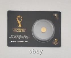FIFA World Cup Qatar 2022 Gold Coin (0.5 gram) Official Coin by Solomon Islands