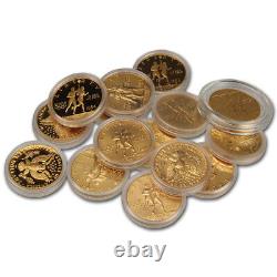 FIVE (5) US Gold $10 Commemorative Coins (. 48375 oz) Random Date