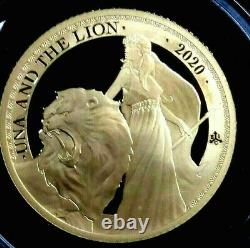 FLASH SALE 2020 Una and the Lion 1/2 gram Gold Proof Coin Box & COA