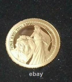 FLASH SALE 2020 Una and the Lion 1/2 gram Gold Proof Coin Box & COA