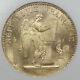 France 1877 A 20 Francs Angel 6.45 Gram Gold Coin Ngc Ms64 Gem Bu Km# 825
