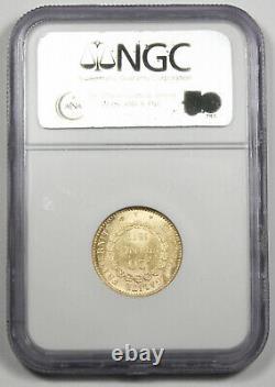 FRANCE 1877 A 20 FRANCS Angel 6.45 Gram Gold Coin NGC MS64 GEM BU KM# 825