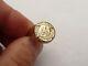 Fab Mens 9ct Gold Mexico Unidos Coin Medal Signet Ring Size L 16.4mm 3.7 Grams