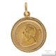 Fine Gold 1/10th Ounce South Africa 2000's Coin Charm Pendant 5.1grams