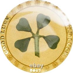 Four Leaf Clover Au 1 g. Gold coin 2017 Palau
