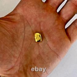 FreeMason 5 g GOLD. 9999 hand poured 2026 bar 99.99% pure solid gold masonic