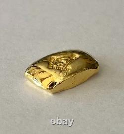 FreeMason 5 g GOLD. 9999 hand poured 2026 bar 99.99% pure solid gold masonic