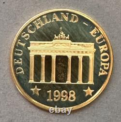 GERMANY 100 Euro 1998 Brandenburger Tor Gold 0.11 AGW