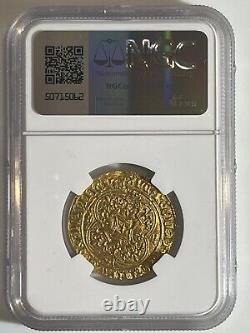 GOLD COIN FRANCE ECU'OR 1380-1422 NGC MS 60 FR-291 CHARLES VI 3.81 Grams