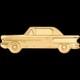Golden Classic Car 1/2 Half Gram 14mm $1 Dollar 24k Gold Coin 2021 Palau