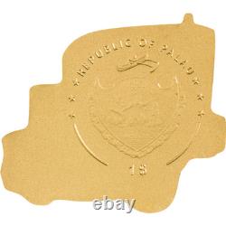 GOLDEN TRUCK 1/2 Half Gram 13.92mm $1 Dollar 24k Gold Coin 2022 PALAU