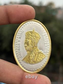 George V King Emperor 10 Grams Silver Coin 999 Purity Gold Polished CERTIFIED