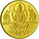 Goddess Laxmi Coin In Pure 24k 995 Yellow Gold 1 Gram Certified