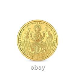 Goddess Laxmi Gold Coin 24K Pure 999 Certified 1 Gram