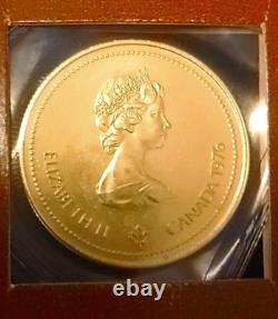 Gold $100 1976 Canadian Montreal Olympics 14K Coin 13.3375 Grams, in Mint Card