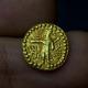 Gold Coin Ancient Kushan Empire Dinar Huvishka Vasudeva 1.9 Grams