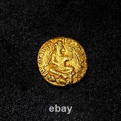 Gold COIN Ancient Kushan Empire Dinar Huvishka Vasudeva 1.9 Grams