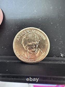 Gold Coin $1 1839 / 1837 Andrew Jackson. Also $1 Year (2000) E PLURIBUS