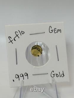 Gold Coin. 999 Fine Gold 1/4 Gram #40