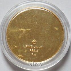 Gold Coin Crypto Token 5 Grams. 9999 Fine In Capsul