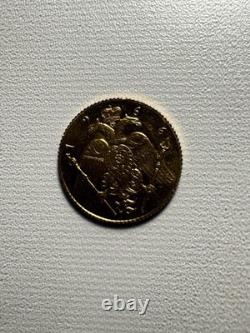 Gold Coin, Cyprus, 1966, 1 pound Makarios, Sovereighn, 91.7%, 7.98 gr Gold Coin