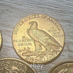 Gold Coin Lot 7PC Not Graded Rare Mintage 20+ Grams