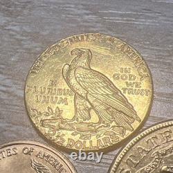 Gold Coin Lot 7PC Not Graded Rare Mintage 20+ Grams