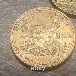 Gold Coin Lot 7PC Not Graded Rare Mintage 20+ Grams