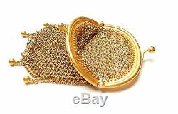 Gold Coin Purse Antique 9 carat yellow gold 19.3 grams Year 1917