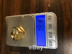 Gold Coin Ring $2.5 1928 Indian Qtr. Eagle 18.8 Grams Size 12.5 And Top Quality