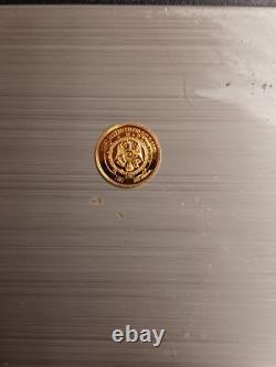 Gold Coin Small. 5 Of A Gram. Uncirculated Condition! Updated Description! 14K