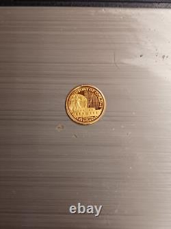 Gold Coin Small. 5 Of A Gram. Uncirculated Condition! Updated Description! 14K