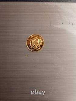 Gold Coin Small. 5 Of A Gram. Uncirculated Condition! Updated Description! 14K