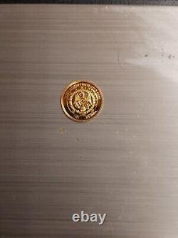 Gold Coin Small. 5 Of A Gram. Uncirculated Condition! Updated Description! 14K