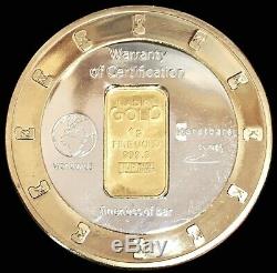 Gold Karatbars 1 Gram 999.9 Fine Bar / Coin / Token In Capsule