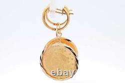 Gold Liberty Coin Earrings In 22k Yellow Gold Settings 9.81 Grams Eb1024rxzsa