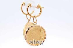 Gold Liberty Coin Earrings In 22k Yellow Gold Settings 9.81 Grams Eb1024rxzsa