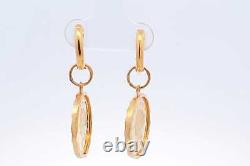 Gold Liberty Coin Earrings In 22k Yellow Gold Settings 9.81 Grams Eb1024rxzsa