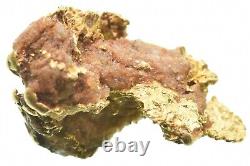 Gold Natural Nugget & Quartz 8.99 Grams Gold 3122