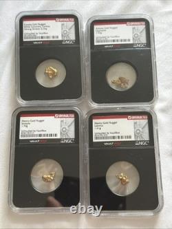 Gold Nugget VaultBox Vault Box NGC LOT (4 Slabs & 7.5 Grams Total)