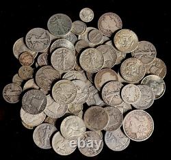 Gold & Silver Estate Lot $1.00 FV in 90% Silver Coins 1/5 gram 24K Gold Shot