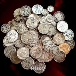 Gold & Silver Estate Lot $1.00 FV in 90% Silver Coins 1/5 gram 24K Gold Shot