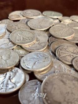 Gold & Silver Estate Lot $1.00 FV in 90% Silver Coins 1/5 gram 24K Gold Shot