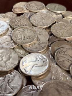 Gold & Silver Estate Lot $1.00 FV in 90% Silver Coins 1/5 gram 24K Gold Shot