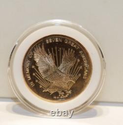 Gold Space Shuttle Challenger Memorial Coin 14k Gold 7.1 Grams Round Medal