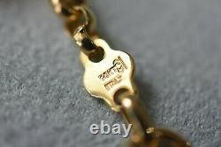 Gorgeous! Vintage 14K Gold ITALY 20 Gram Roman Coin Charm Lobster Clasp Bracelet