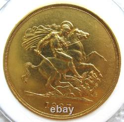 Great Britain 1887 Gold 5 Pounds Victoria